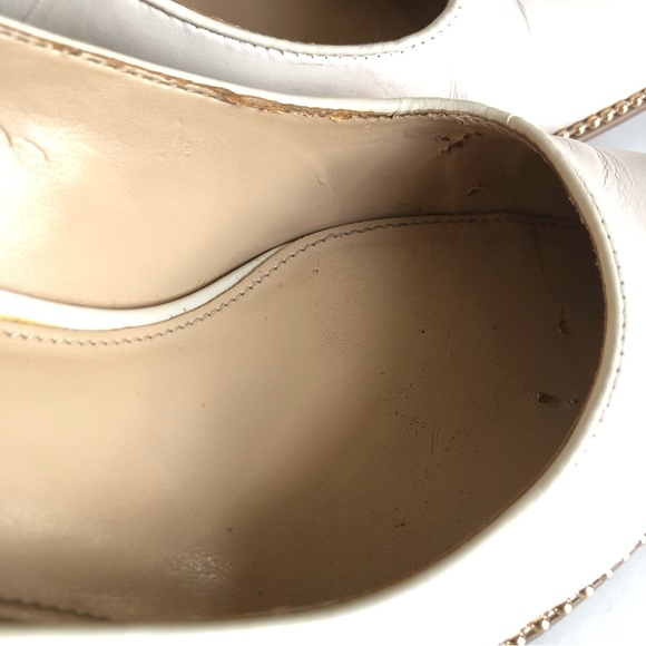 Coach White Waverly Bead-Trim Leather Pumps Heels Women’s Size 8 - Picture 15 of 15